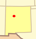 Location of Correo, New Mexico